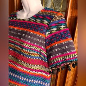 VINTAGE topshop crop with pom poms